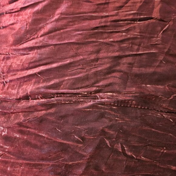 Burgundy Round Tablecloth Extra Large 126in Crushed Satin Wedding Event Decor - Picture 4 of 8